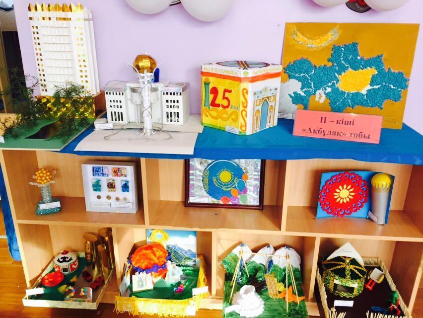 Творческий проект  ГККП "Ясли-сад № 75", посвященный празднованию "25-летия Независимости Республики Казахстан" (работа с родителями и с детьми))